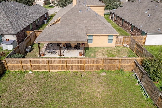 4818 Connor Dr, Baytown, TX 77521 - back of property featuring a patio area and roof with shingles