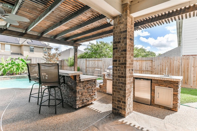 1753 Cranston Grove Dr, Dickinson, TX 77539 - view of patio / terrace featuring a fenced backyard