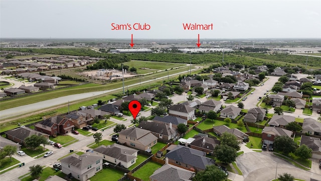 213 Splintered Arrow Dr, La Marque, TX 77568 - aerial perspective of suburban area