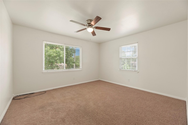 8223 Bairnsdale Ln, Houston, TX 77070 - carpeted empty room featuring a ceiling fan and baseboards