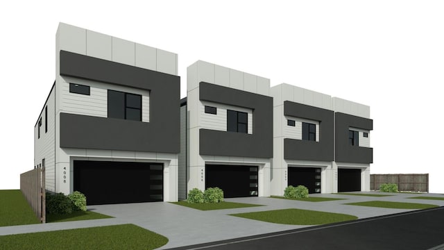 4008 Bennington St, Houston, TX 77016 - view of front facade featuring an attached garage, stucco siding, and driveway
