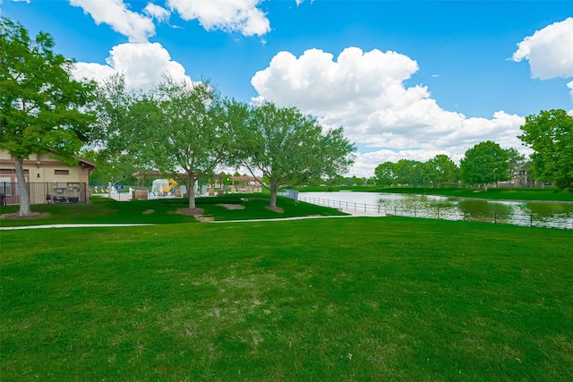 21122 Lilac Meadows Ln, Richmond, TX 77407 - view of yard featuring a water view