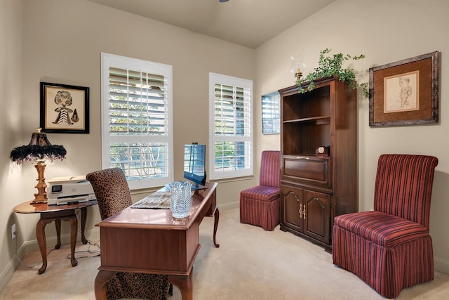 18 Homed Lark Pl, Spring, TX 77389 - office with light colored carpet, plenty of natural light, and baseboards