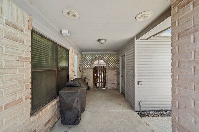 22338 Prince George St, Katy, TX 77449 - doorway to property with brick siding