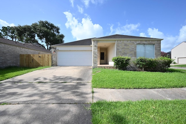 7735 Quail Meadow Dr, Houston, TX 77071 - view of front of home with concrete driveway, a garage, and brick siding