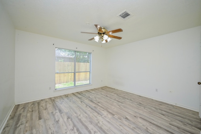 7735 Quail Meadow Dr, Houston, TX 77071 - empty room featuring light wood finished floors and a ceiling fan