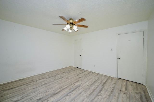7735 Quail Meadow Dr, Houston, TX 77071 - empty room featuring light wood-type flooring and a ceiling fan