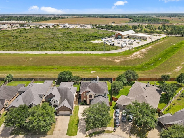 aerial view of residential area