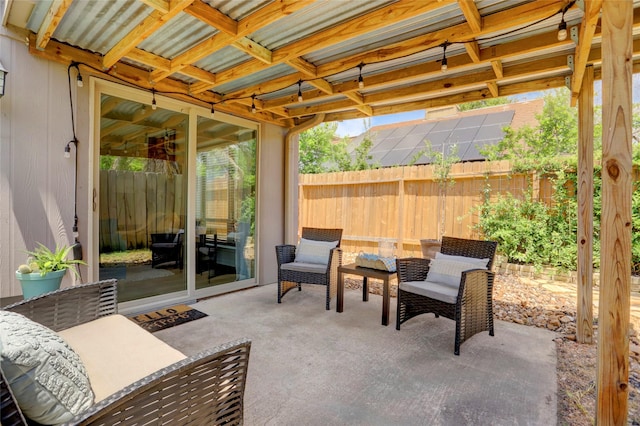 6202 Arcadian Shores Dr, Houston, TX 77084 - view of patio / terrace with fence