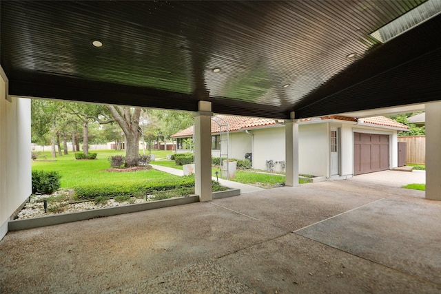 4603 Joyce Blvd, Houston, TX 77084 - view of patio with a garage