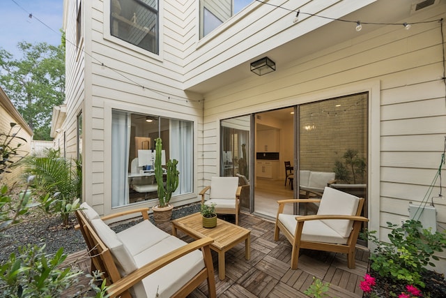 view of patio / terrace with a deck