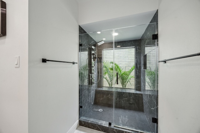 full bath with a stall shower