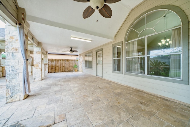 7810 Broken Arrow St, Baytown, TX 77521 - view of patio with ceiling fan
