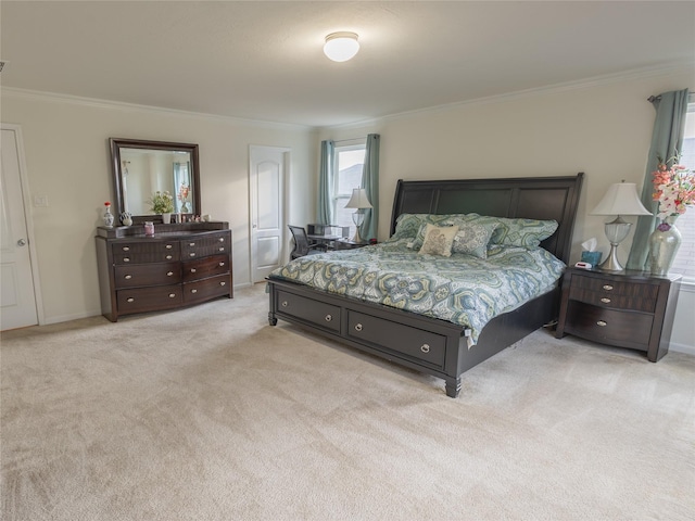 2786 Cayden Creek Way, Conroe, TX 77304 - carpeted bedroom with crown molding and baseboards