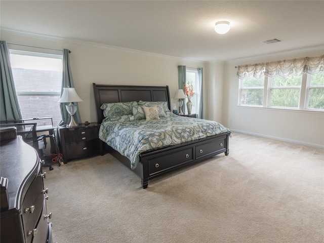 2786 Cayden Creek Way, Conroe, TX 77304 - carpeted bedroom with crown molding and baseboards