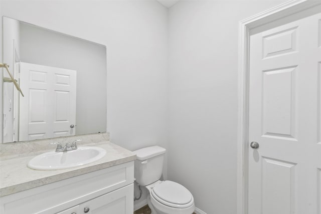 3907 Lynnfield St, Houston, TX 77016 - half bath with vanity, toilet, and baseboards