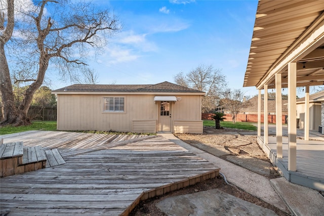 231 Corpus Dr, Magnolia, TX 77354 - wooden deck with fence
