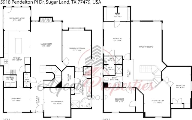 5918 Pendelton Place Dr, Sugar Land, TX 77479 - home floor plan