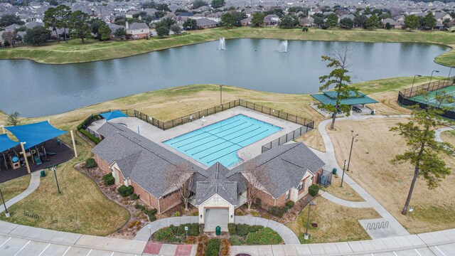 13507 Marblepointe Ln, Cypress, TX 77429 - drone / aerial view of a nearby body of water