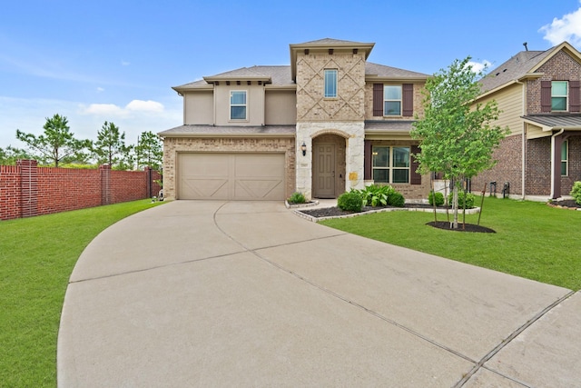 20603 Riley Copper Dr, Cypress, TX 77433 - view of front of home with concrete driveway, a garage, stucco siding, and roof with shingles