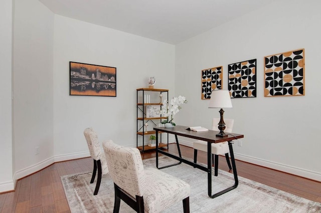 11307 Bentgrove Ln, Cypress, TX 77433 - office space featuring wood-type flooring and baseboards