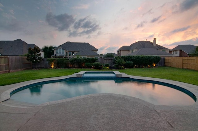 11307 Bentgrove Ln, Cypress, TX 77433 - view of pool at dusk