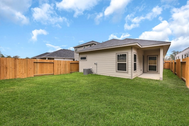 5096 Marcasca Dr, Katy, TX 77493 - back of property featuring cooling unit and a patio