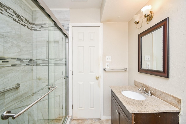 12618 Foxburo Dr, Houston, TX 77065 - full bathroom with a stall shower and vanity