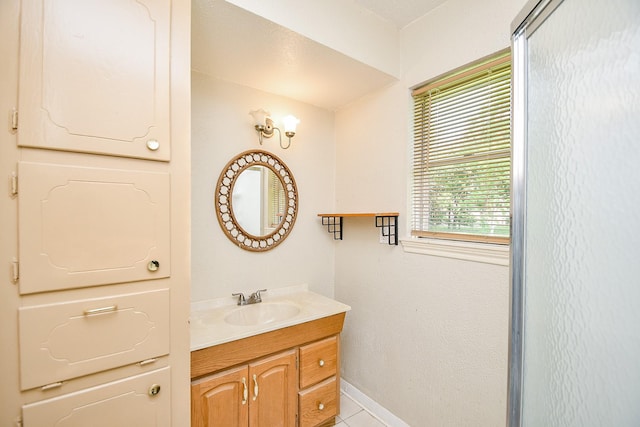 12618 Foxburo Dr, Houston, TX 77065 - bathroom with vanity and baseboards