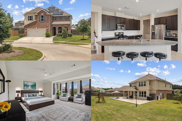 9001 Cimarron River Ln, Magnolia, TX 77354 - view of a document with a collage of images