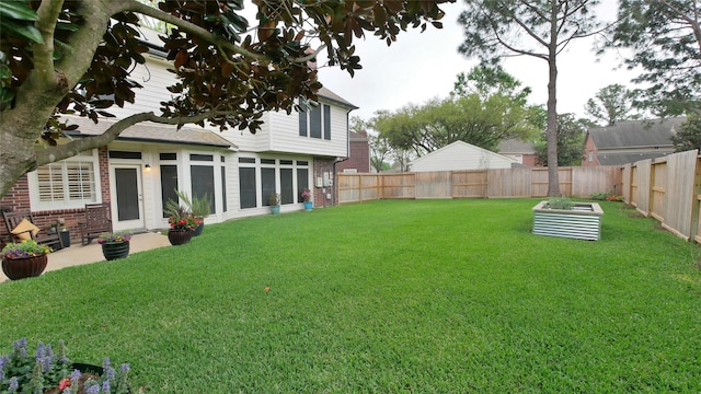 7907 Gulf Isle Ct NE, Houston, TX 77095 - view of yard with a vegetable garden