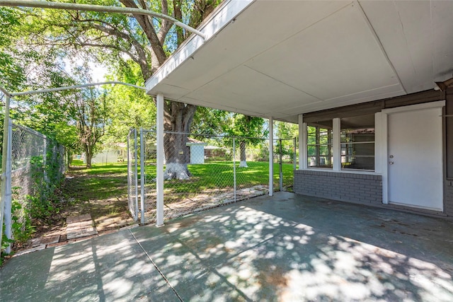 2910 John St, La Marque, TX 77568 - view of patio / terrace with fence