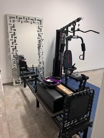 10630 Hazel Hills Dr, Cypress, TX 77433 - exercise area featuring baseboards