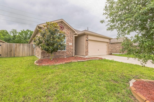9526 Opal Gates Dr, Rosharon, TX 77583 - view of front of property featuring brick siding, a garage, and concrete driveway
