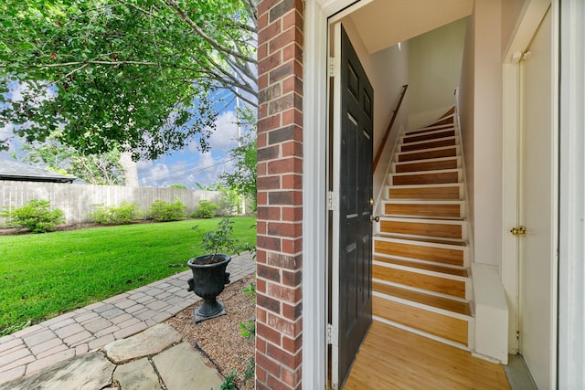 4510 Hazelton St, Houston, TX 77035 - property entrance featuring brick siding