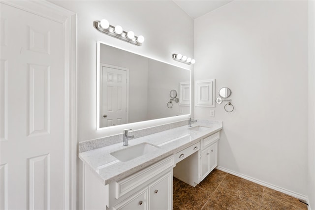 3418 Mcmahon Way, Missouri City, TX 77459 - full bathroom featuring baseboards and double vanity