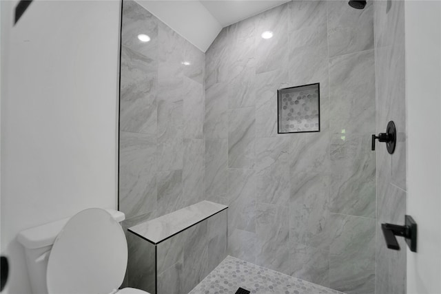 964 Lake View Dr, Montgomery, TX 77356 - bathroom featuring toilet and tiled shower