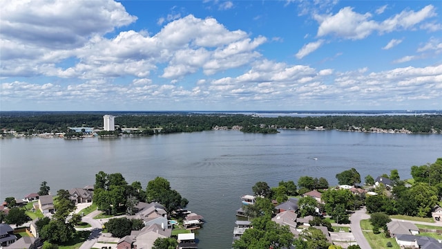964 Lake View Dr, Montgomery, TX 77356 - aerial perspective of suburban area with a large body of water