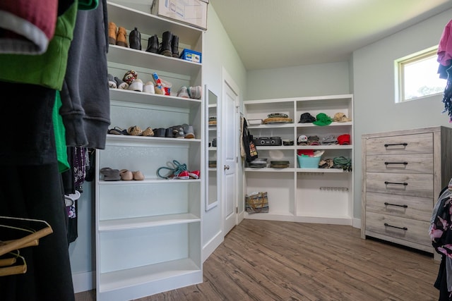18084 Morning Dove Cir, College Station, TX 77845 - walk in closet with wood finished floors