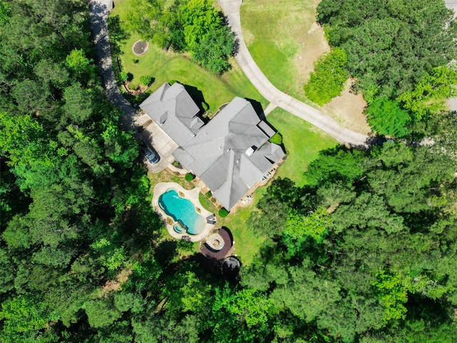15557 Crown Oaks Dr, Montgomery, TX 77316 - bird's eye view of a pool