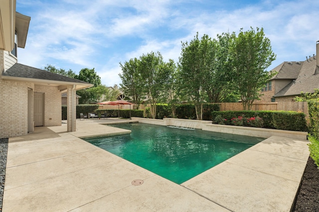 12011 Charlottes Bequest Cir, Cypress, TX 77433 - view of pool featuring a patio and a fenced backyard