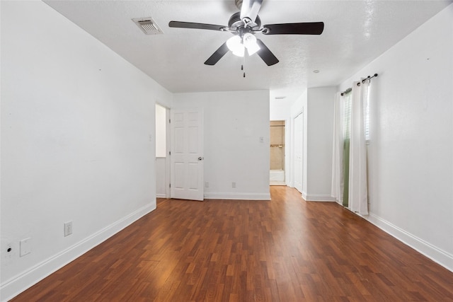 15623 Ensenada Dr, Houston, TX 77083 - spare room with wood finished floors, a ceiling fan, and baseboards