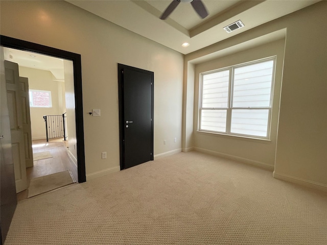 1844 Colquitt St, Houston, TX 77098 - unfurnished bedroom featuring baseboards, light carpet, and recessed lighting