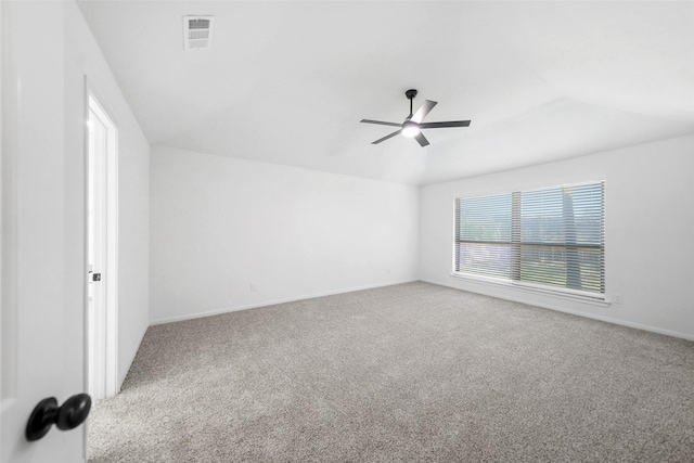 2644 Hadley Cir, Sugar Land, TX 77478 - unfurnished room featuring carpet floors, a ceiling fan, baseboards, and lofted ceiling