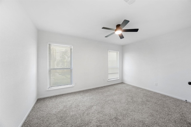 2644 Hadley Cir, Sugar Land, TX 77478 - spare room featuring carpet, baseboards, and a ceiling fan