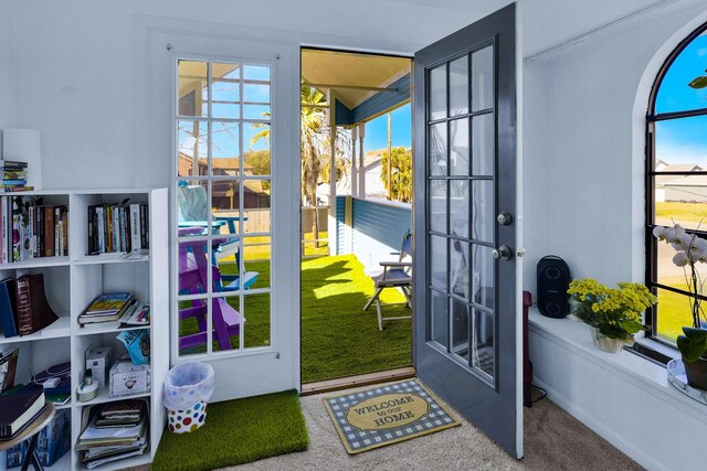 3100 75th St Unit 5, Galveston, TX 77551 - doorway featuring carpet floors