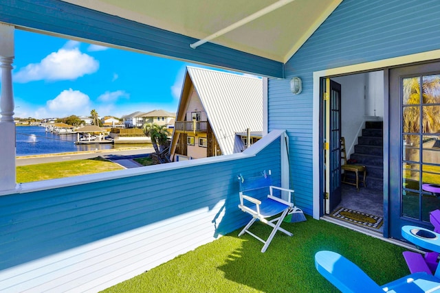 3100 75th St Unit 5, Galveston, TX 77551 - balcony with a water view