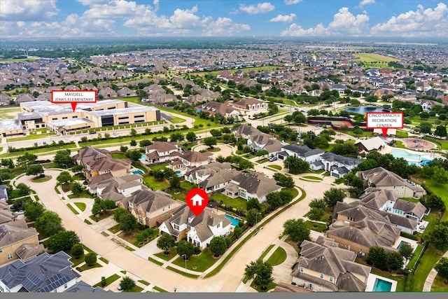 2919 Rutherford Place Ct, Katy, TX 77494 - aerial view of property's location featuring nearby suburban area