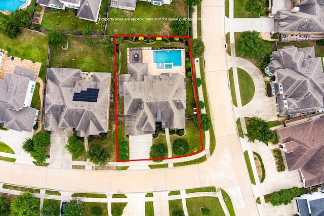 2919 Rutherford Place Ct, Katy, TX 77494 - aerial view of residential area featuring a pool area