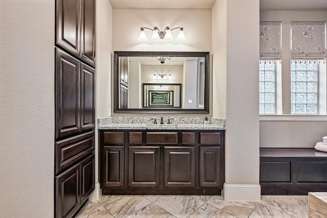 2919 Rutherford Place Ct, Katy, TX 77494 - bathroom with marble finish floors and vanity